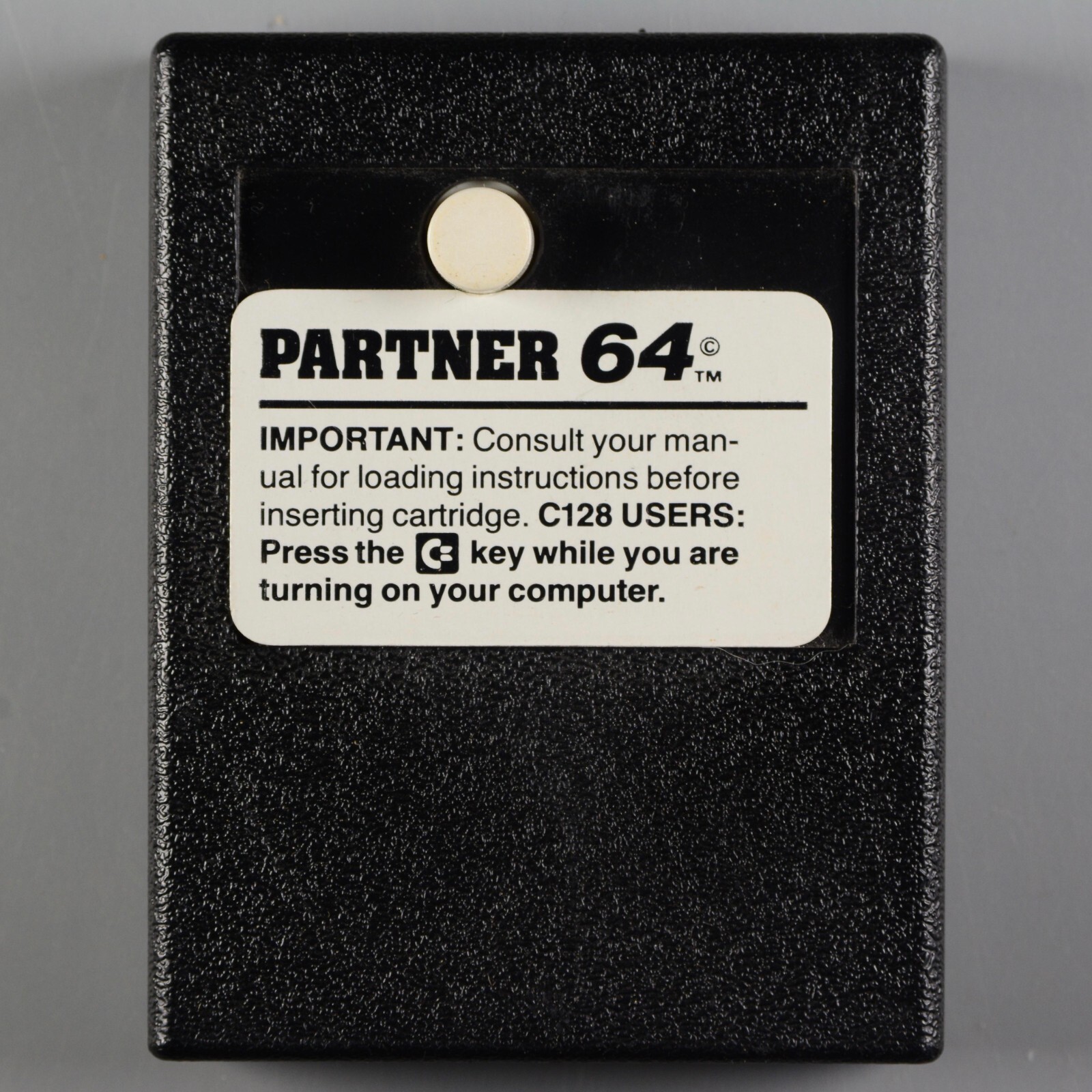 Commodore 64 Timeworks Partner 64 Cartridge C64 C128 reset button UNTESTED