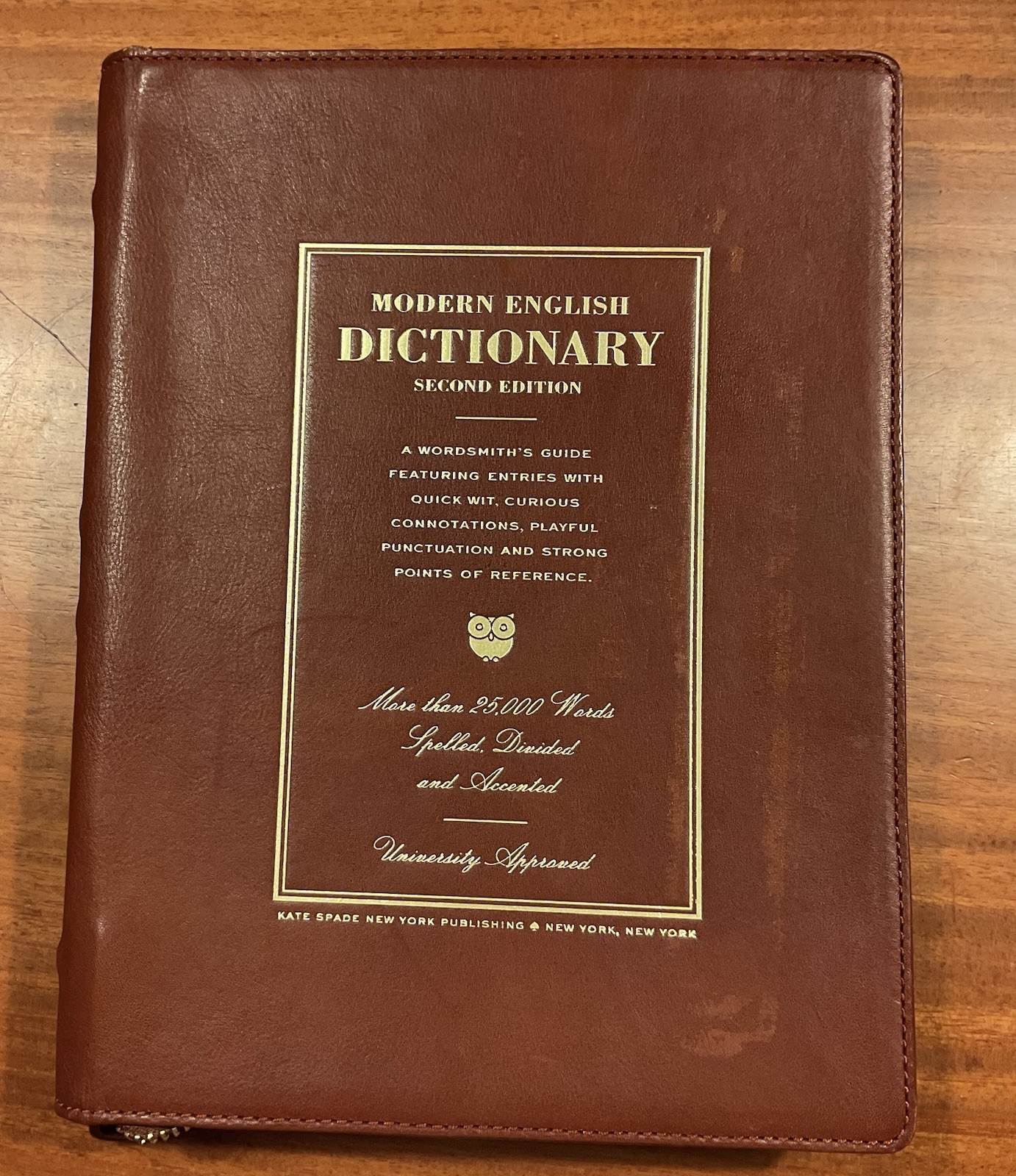 Kate Spade Modern English Dictionary Leather Zip Around Tablet Holder