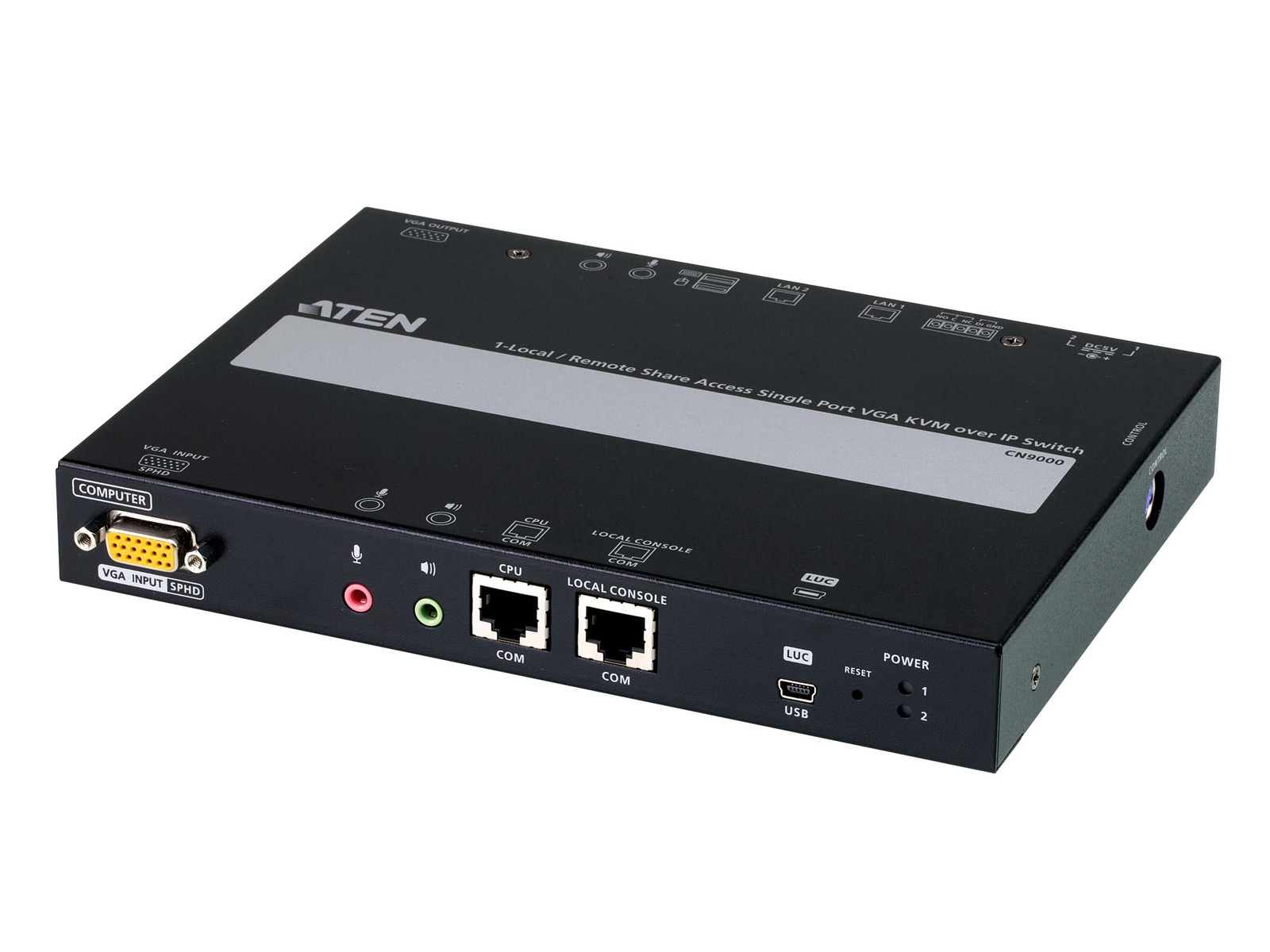 Aten CN9000 1-Local/Remote Share Access Single Port VGA KVM over IP Switch