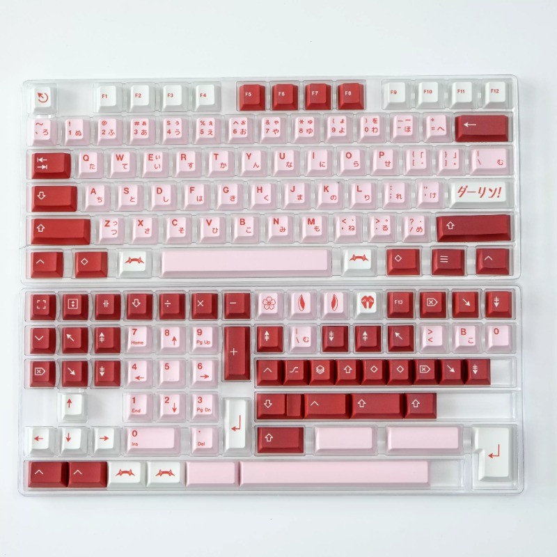 Darling in the Franxx 02 PBT Keycaps 143 Keys For Cherry MX Mechanical Keyboard