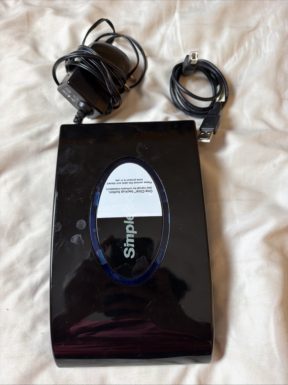 SimpleTech Mac External Hard Drive 500GB  Works  MAC or Other OS's