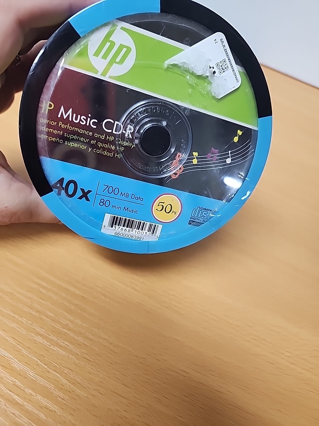New Sealed 50 Pack Hewlett Packard CD-R 80min 700MB Dual Slim Case Pack New 50pk