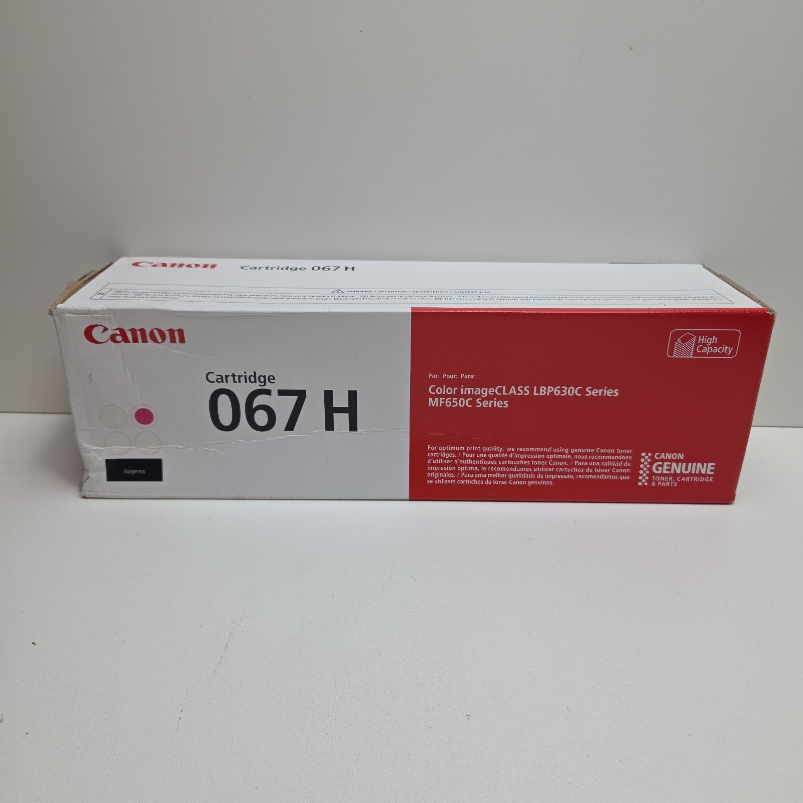NEW GENUINE - CANON 067H High Yield MAGENTA TONER 067 H - SEALED UGLY BOX