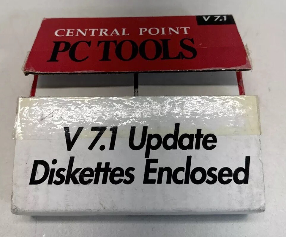 Central Point PC Tools w Update v7.1 5.25" Floppy Disks