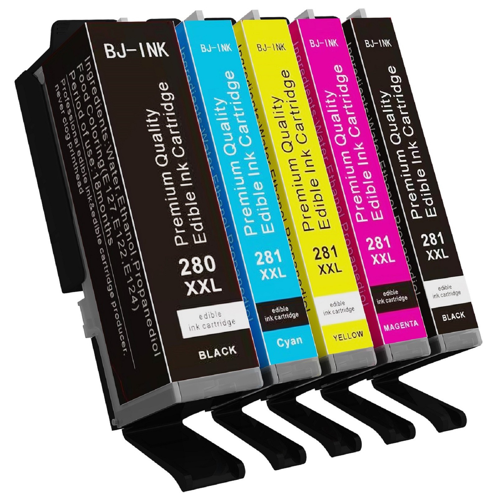 Edible Ink Cartridges for Canon PGI-280XXL CLI-281XXL for Cake Cookie & Cupcake