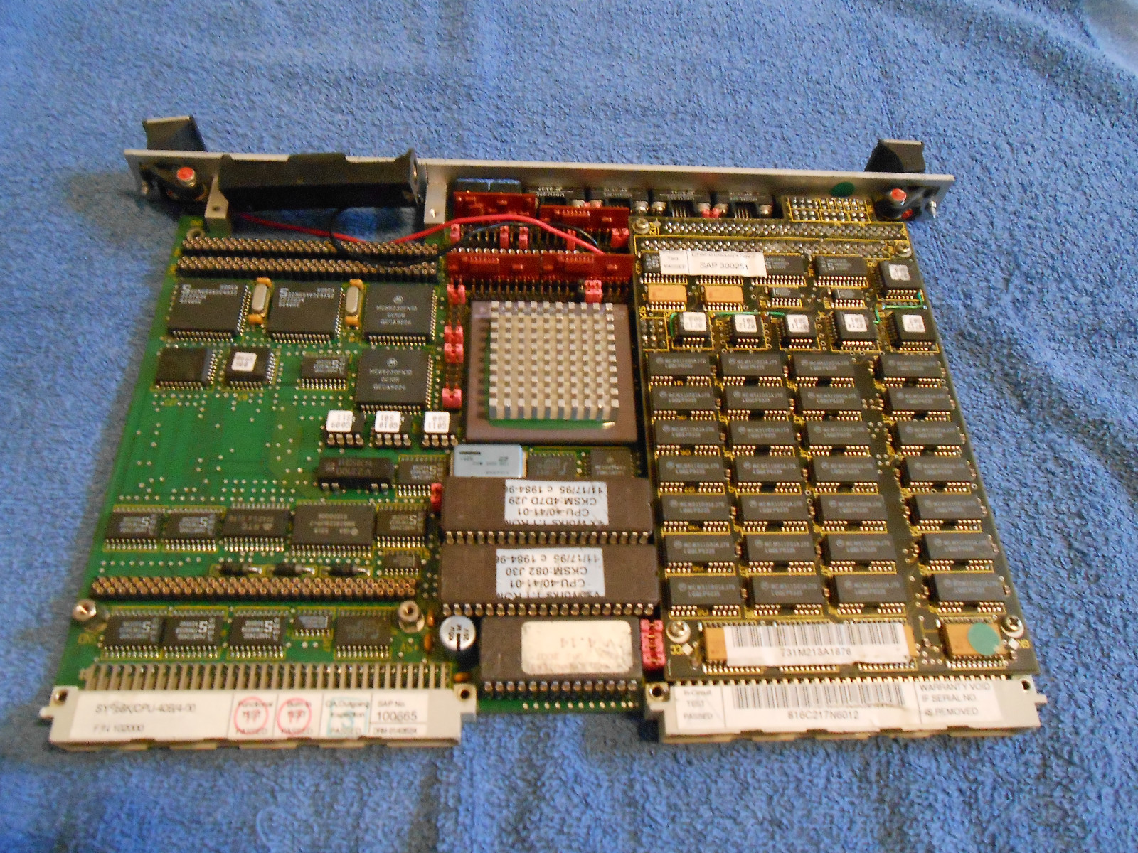 FORCE COMPUTER SYS68K/CPU-40B/4-01 68040 25Mhz CPU, 4MB SHARED DRAM, ON-BD BATTE