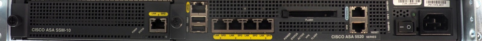 Cisco ASA5500 ASA5520 V06 Series Adaptive Security w/ SSM-10 Module