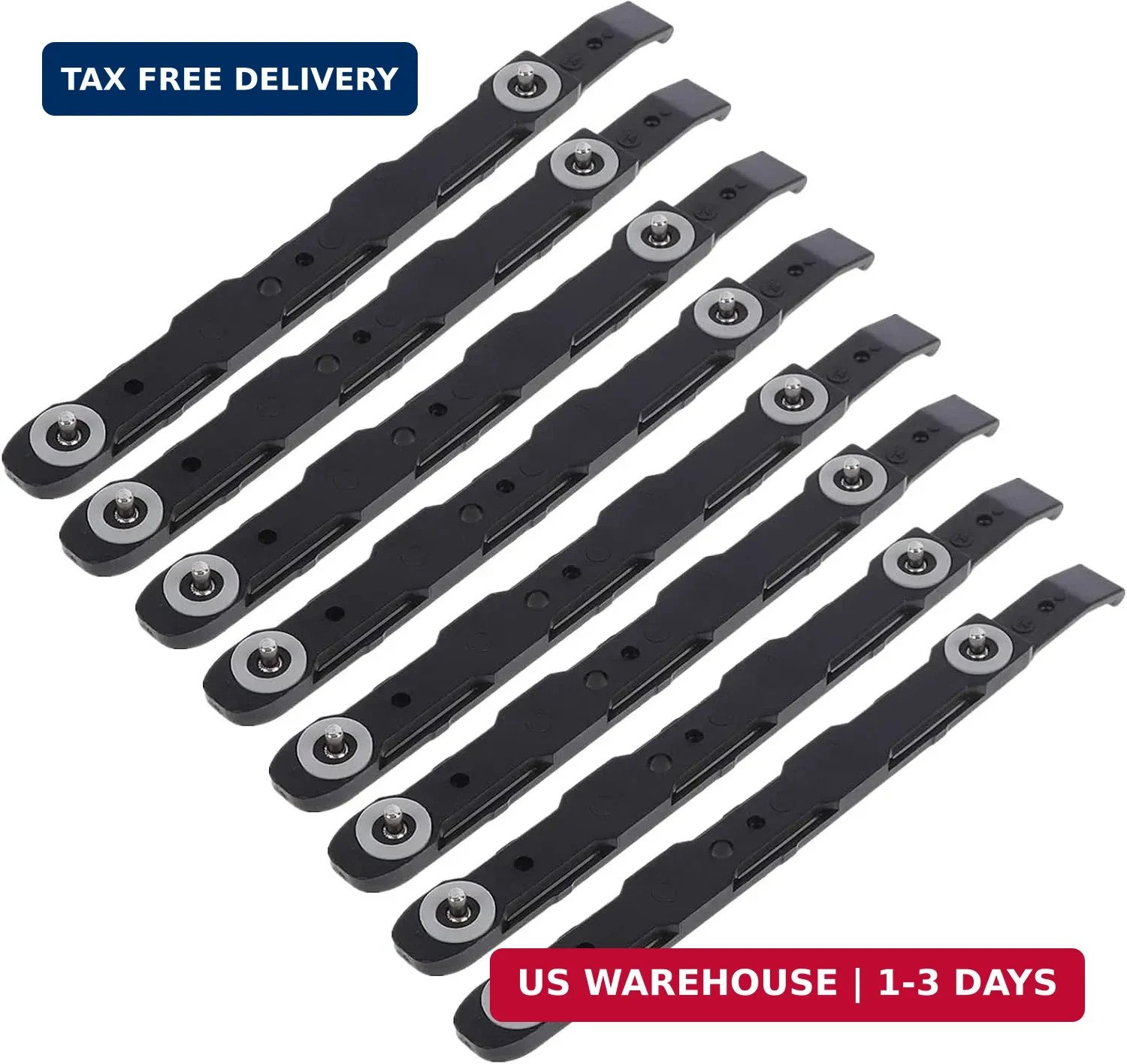 8 Pack Chassis Hard Drive Mounting Plastic Rails Chassis Hard Drive Rails Durabl