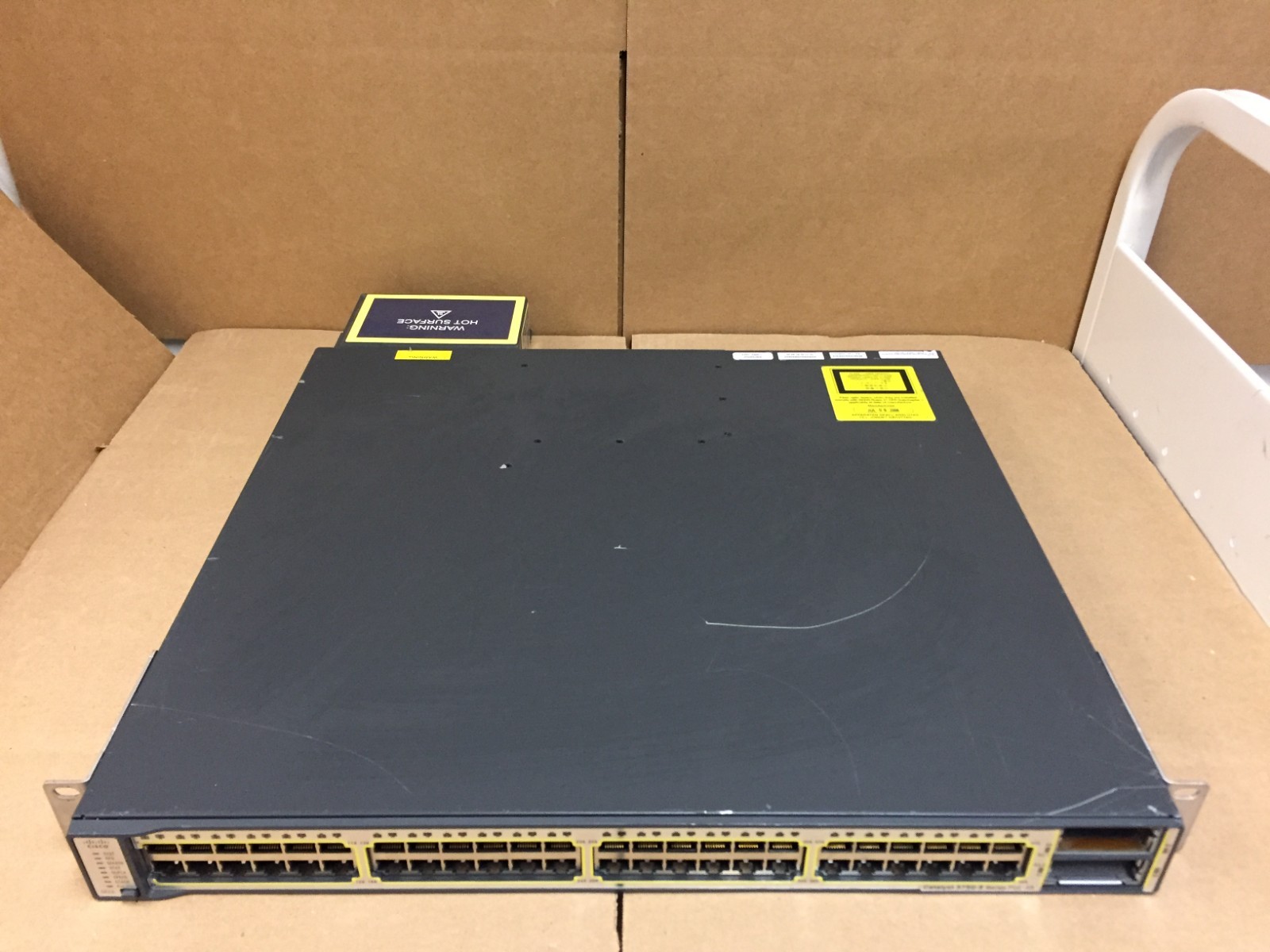 Cisco Catalyst WS-C3750E-48PD-SF 48-Port Gigabit PoE Ethernet Switch w/1150W PSU