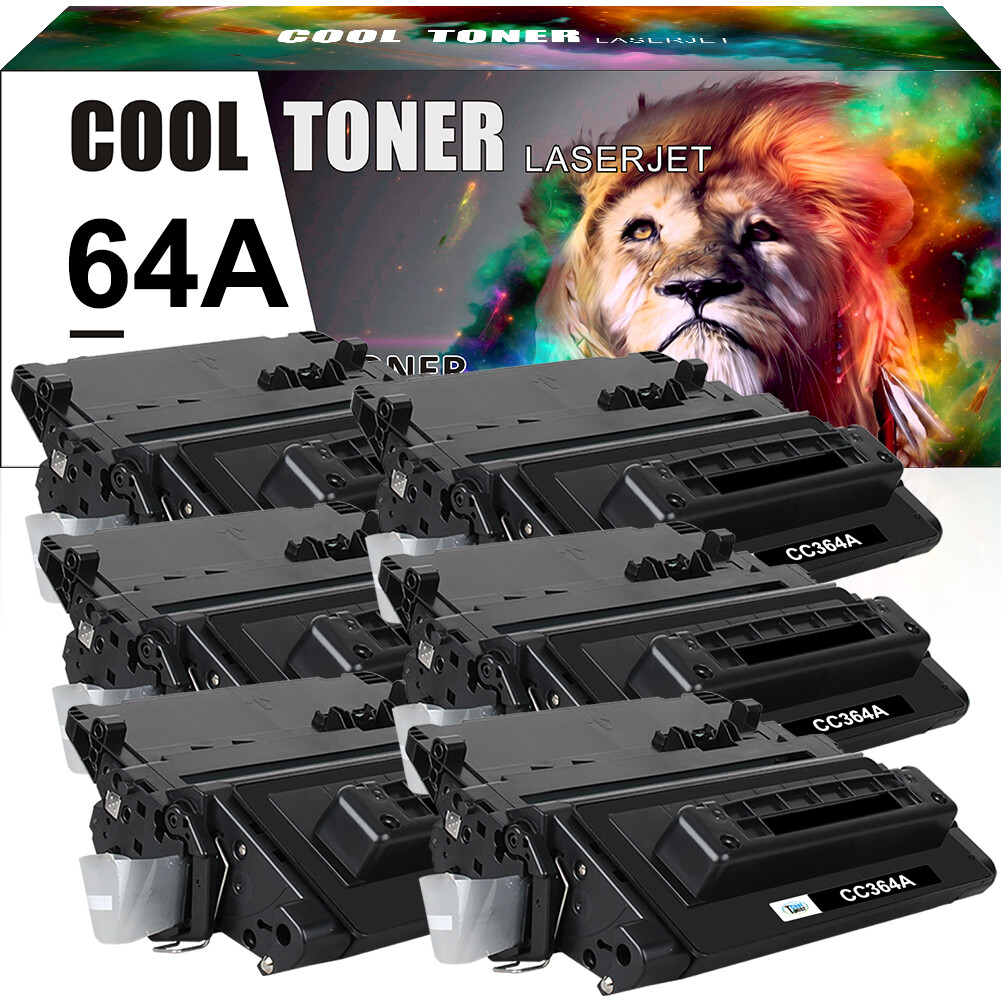 6PK CC364A 64A High Yield Toner Compatible With HP LaserJet P4014 P4015n P4015x