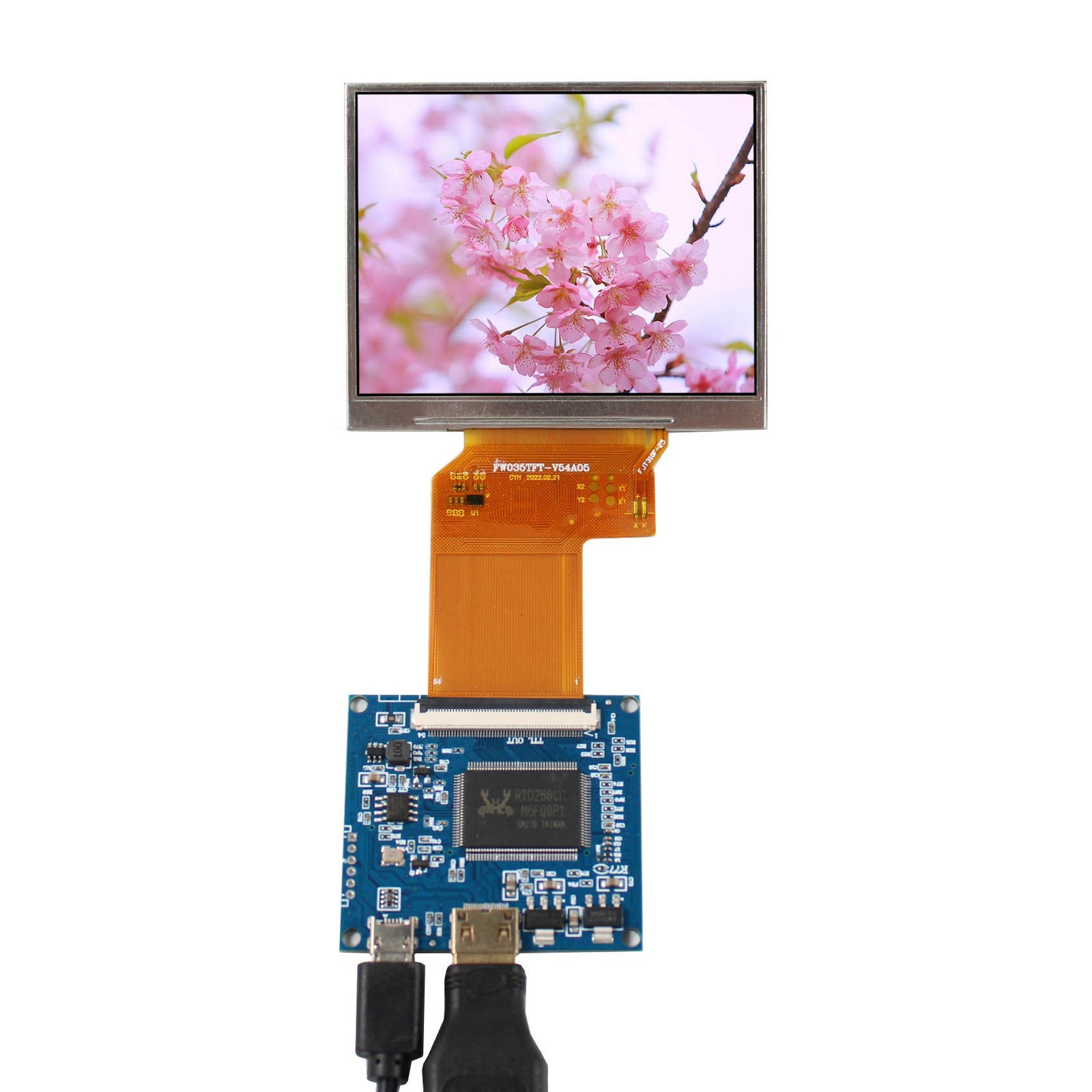 3.5inch 640X480 LCD Screen With Mini HD Controller Board 5VDC Power No OSD6