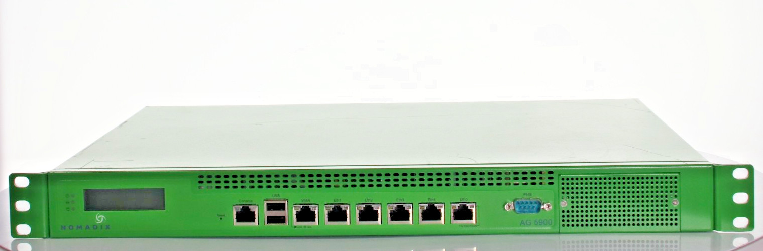 Nomadix AG 5900 High Performance Bandwidth Access Gateway 6-Port Gigabit RJ-45