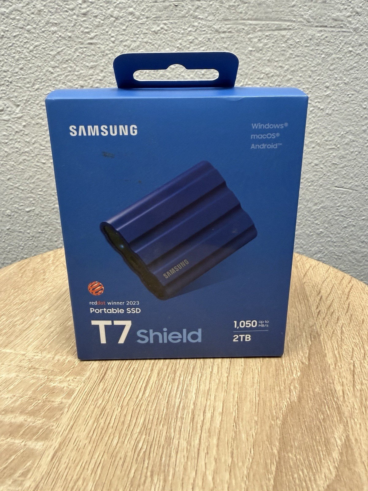 Brand New Samsung T7 Shield 2TB USB-C Portable External SSD - Blue (MU-PE2T0R)