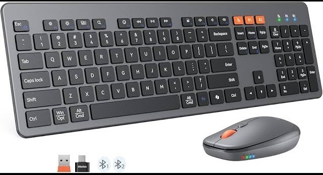 Meetion BTC9770 Wireless Bluetooth Keyboard Mouse Combo Open Box