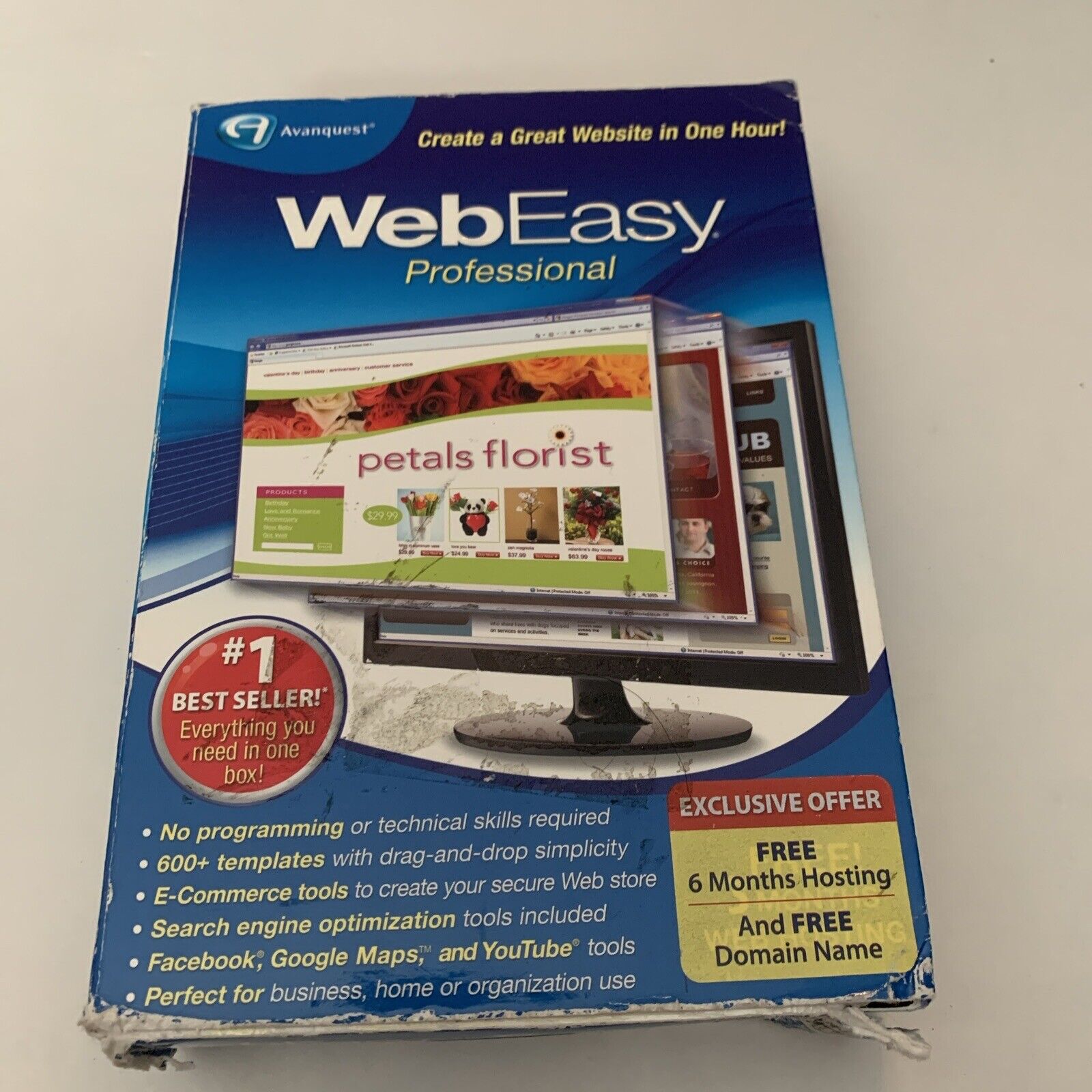 Avanquest Webeasy Professional 10,design websites,HTML 