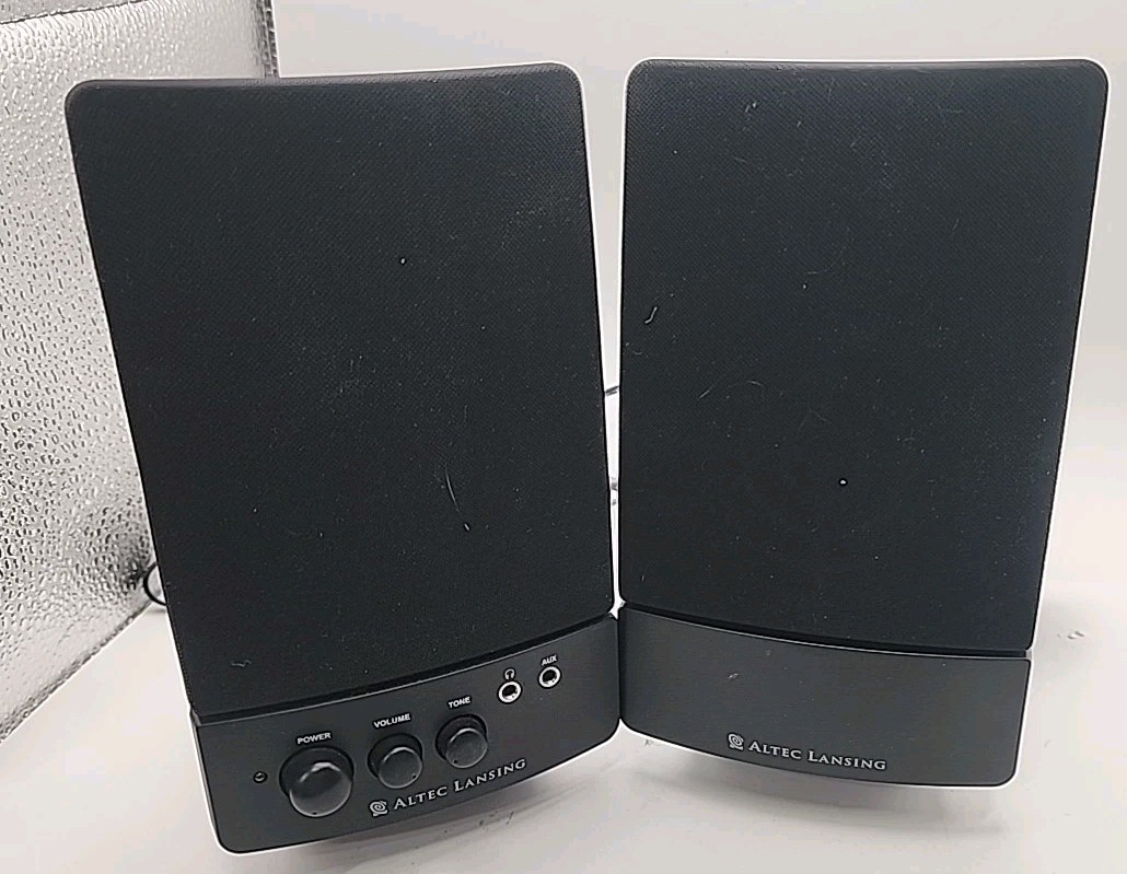 ALTEC LANSING BX1120 STEREO SPEAKERS FOR PC AND MAC