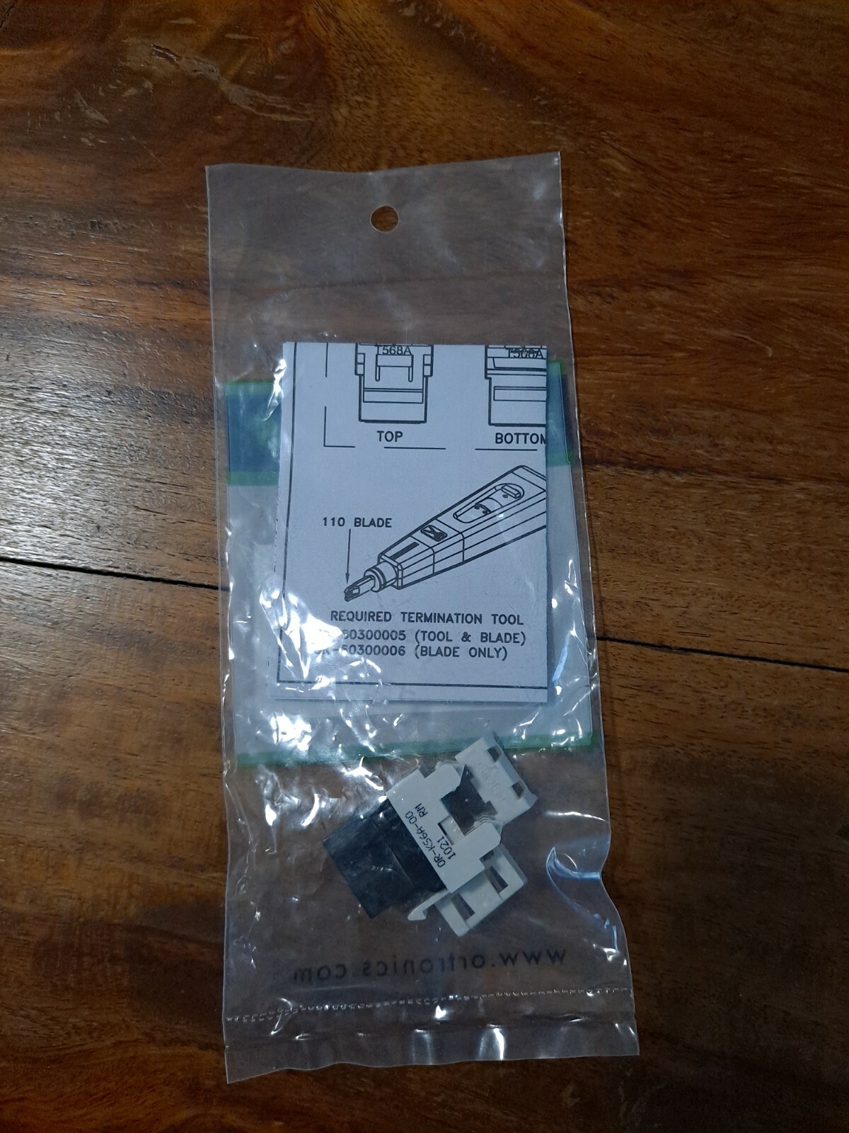 Ortronics Cat6 jacks.