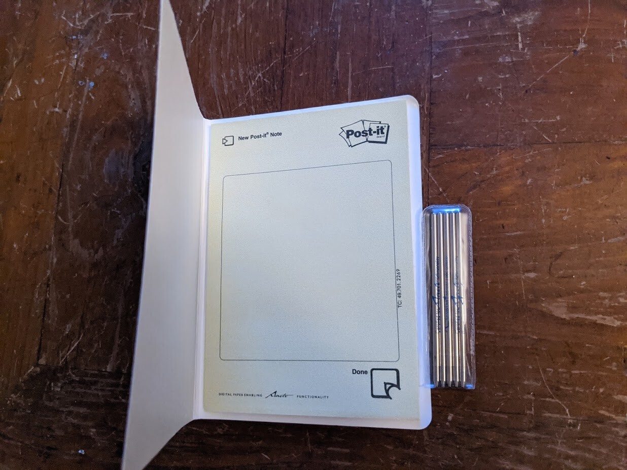 Logitech IO Personal Digital Pen -- Post-it book and Replacement Ink Cartridges