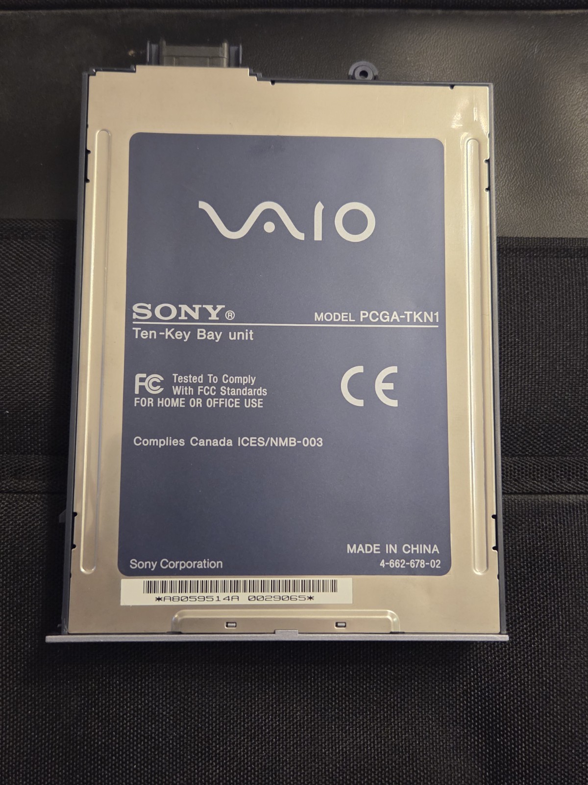 Sony VAIO PCGA-TKN1 Ten-Key Numeric Keypad MultiBay Bay Unit