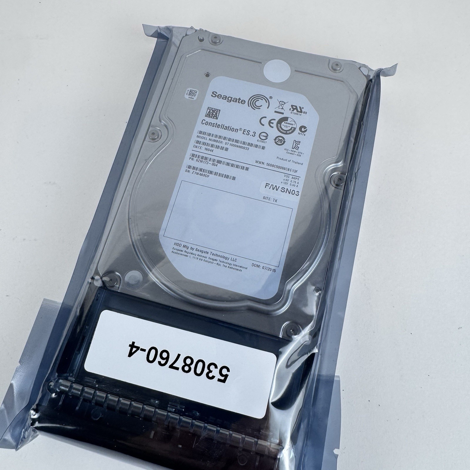 SEAGATE CONSTELLATION ES.3 ST 1000NM003  3.5" SATA  Hard Drive