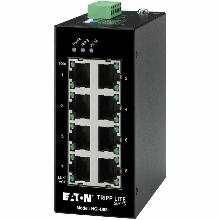Tripp Lite by Eaton 8-Port Unmanaged Industrial Gigabit Ethernet Switch -