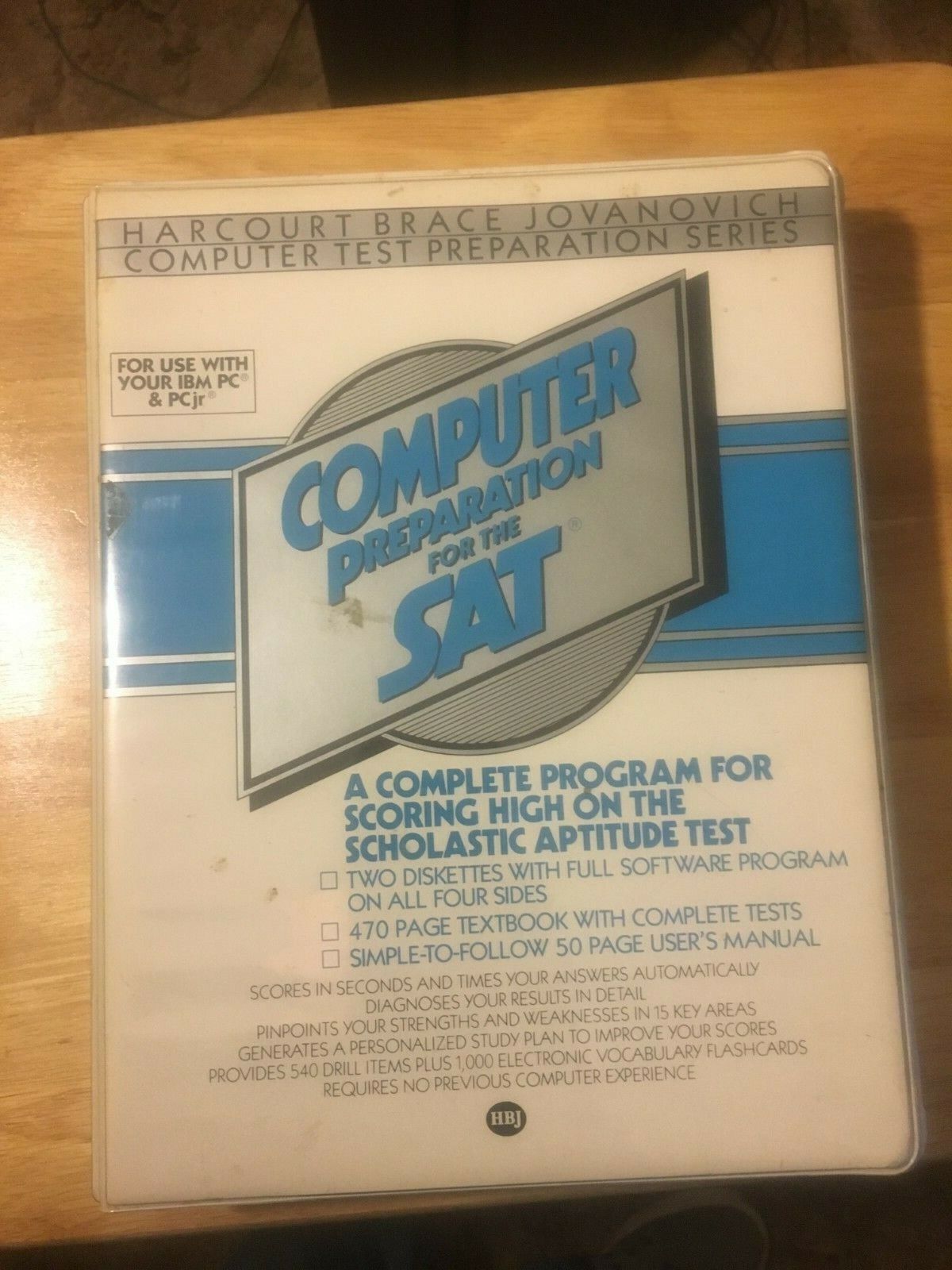 Vintage Computer Preparation for the SAT (For Use with IBM PC or PCjr)