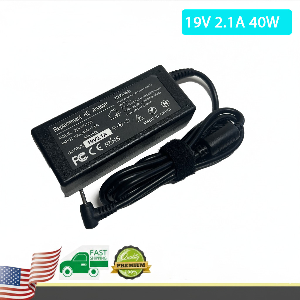 19V 40W AC Adapter Charger for ASUS Eee PC 1005HA 1015PE 1025C 1201N 1225B Power