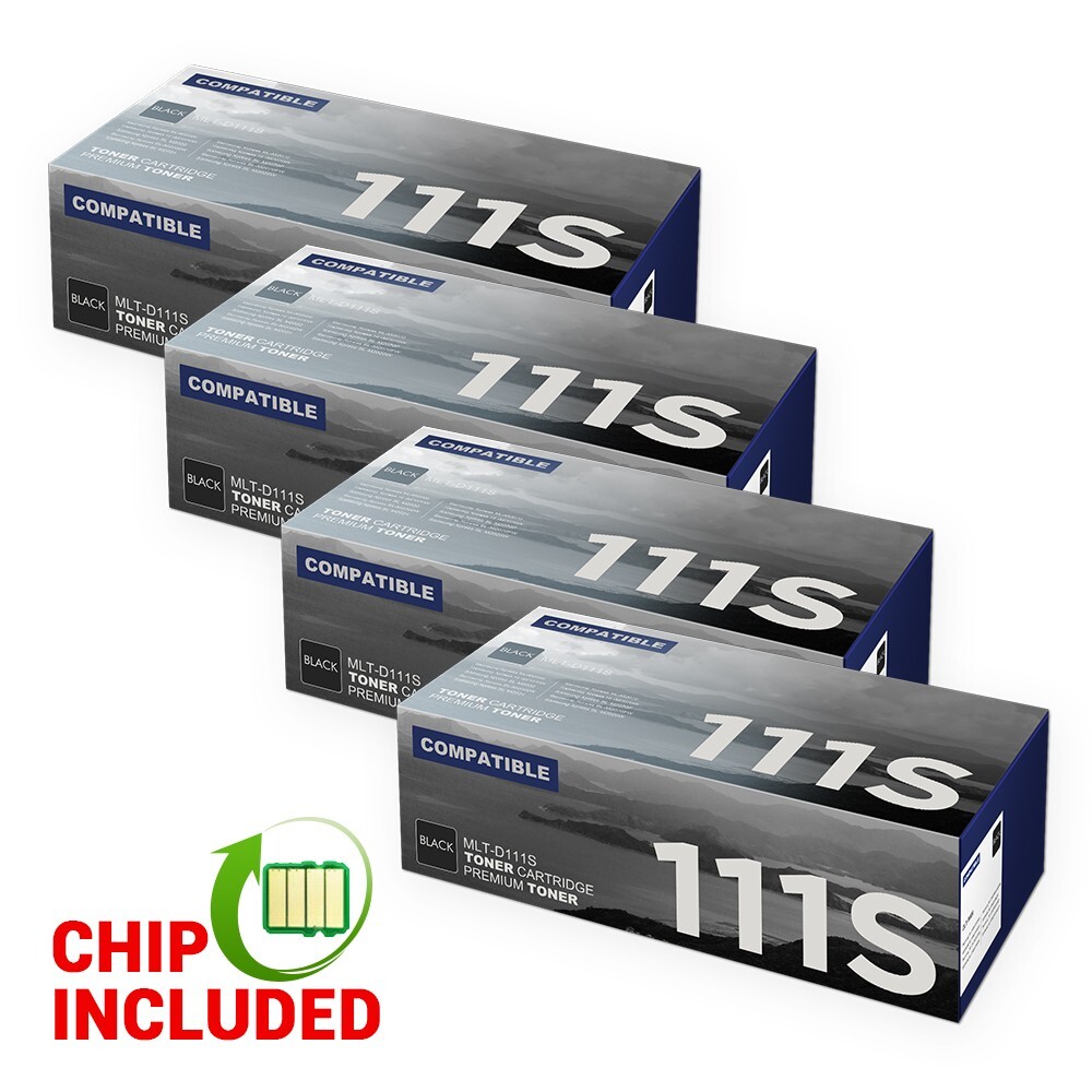 4 Pack MLT-D111S Toner Cartridge Fits For Samsung Xpress M2020W M2070FW M2026W