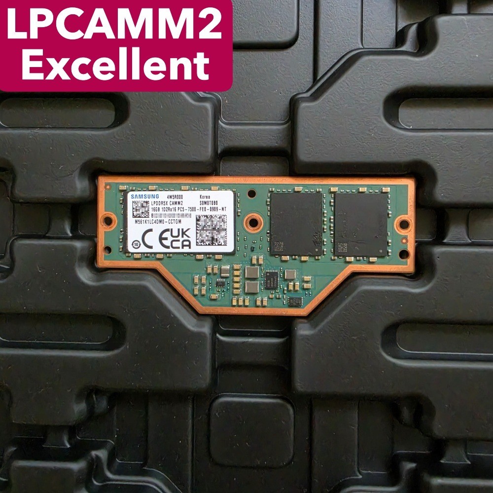 Samsung 16GB LPCAMM2 PC5 7500 DDR5 LPDDR5X CAMM2 M561K1LC4DM0-CCTGM RAM Memory