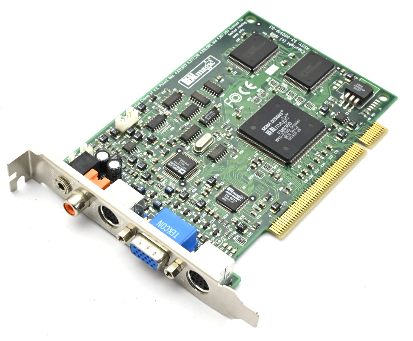Sigma Designs REALmagic Hollywood Plus EM8300 PCI DVD Decoder Card Vintage