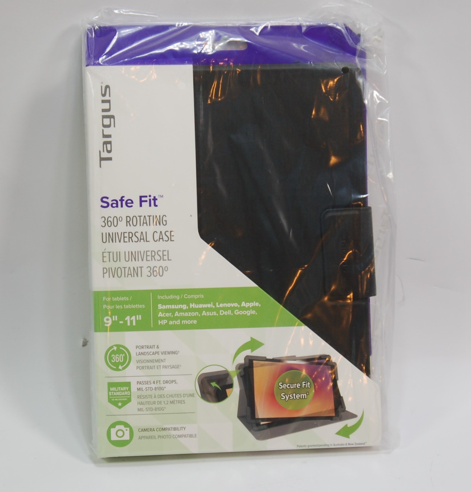 Lot of 5 NEW Targus Safefit Rotating Case for 9-11" Tablets Ipad Samsung Acer