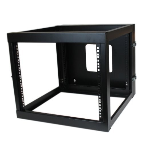 StarTech 8U 22in Depth Hinged Open Frame Wallmount Server Rack (RK819WALLOH)