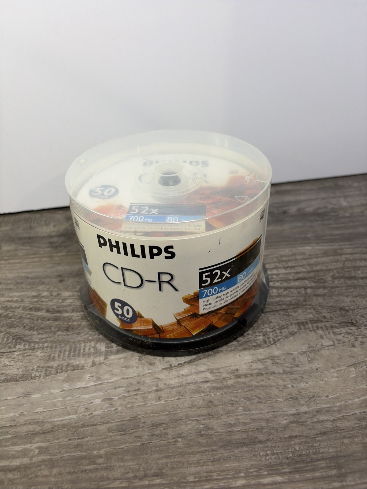 Philips Blank CD-R 700MB 80min 52x - 50 Pack Spindle *NEW / SEALED*
