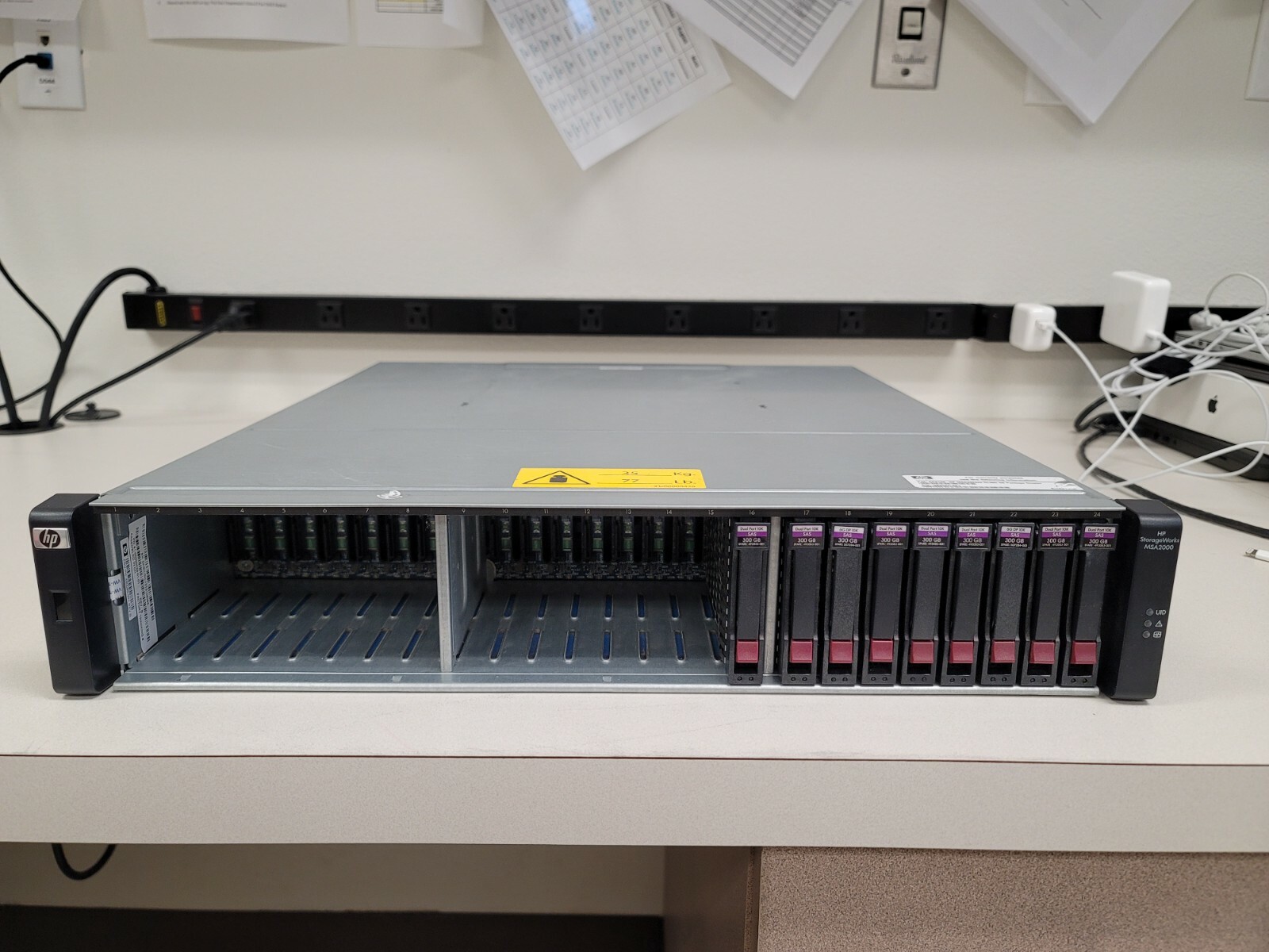 HP StorageWorks MSA2324sa Dual Controller Modular Smart Array AJ808A with drives