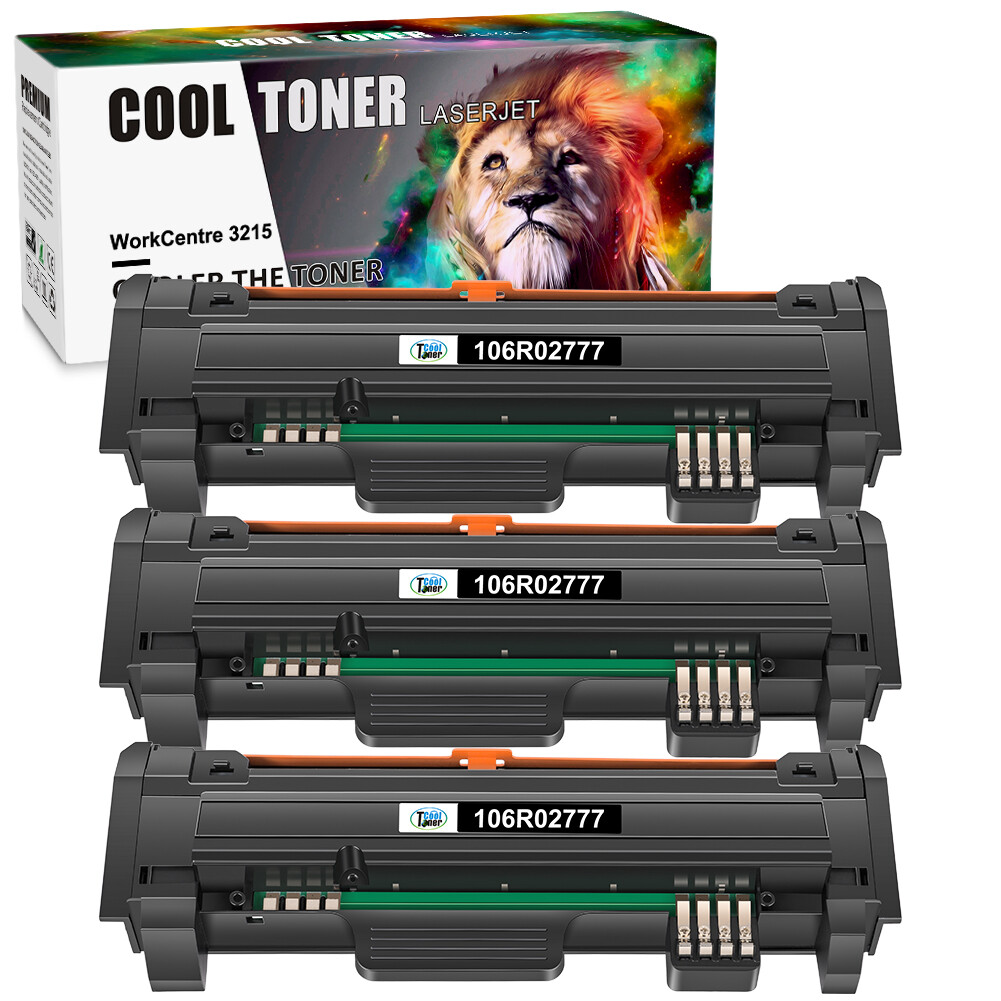 3 Black Toner Compatible for Xerox WorkCentre 3215 3225 Phaser 3260dni 106R02777