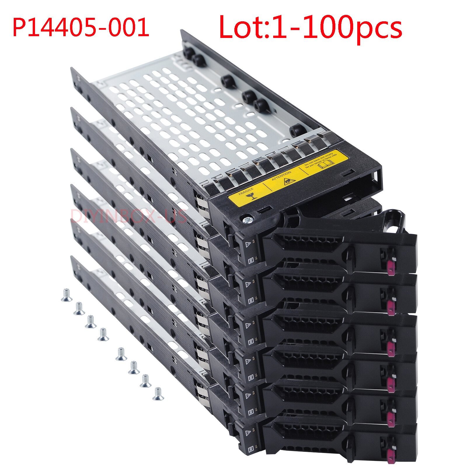 Lot HPE MSA M2 1060 2060 2040 2.5'' SFF SAS HDD Drive Tray Caddy P14405-001 SATA