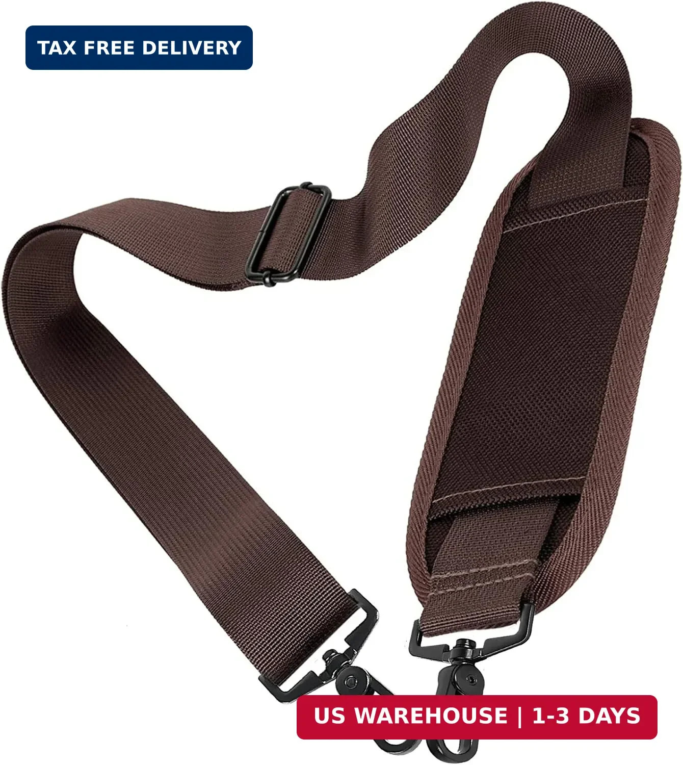 Brown Bag Strap, 52" Universal Replacement Laptop Shoulder Strap