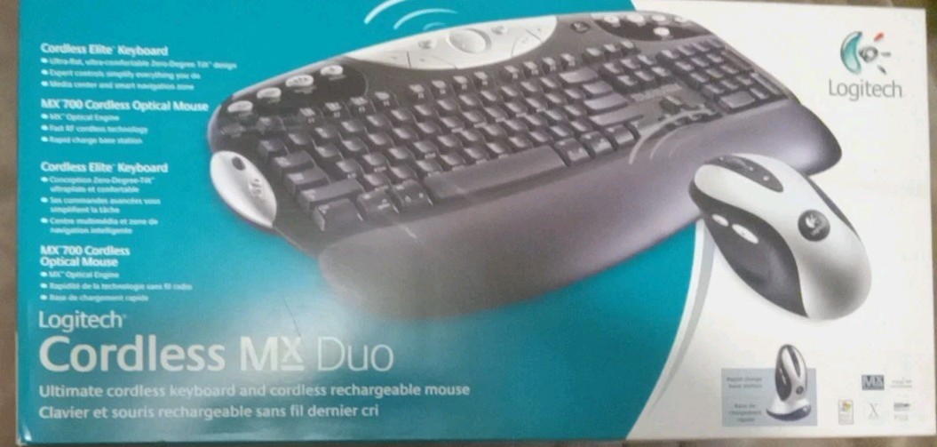 Logitech MX Duo Wireless Keyboard+MX700 Mouse - No Mouse Charger (New/Open Box)
