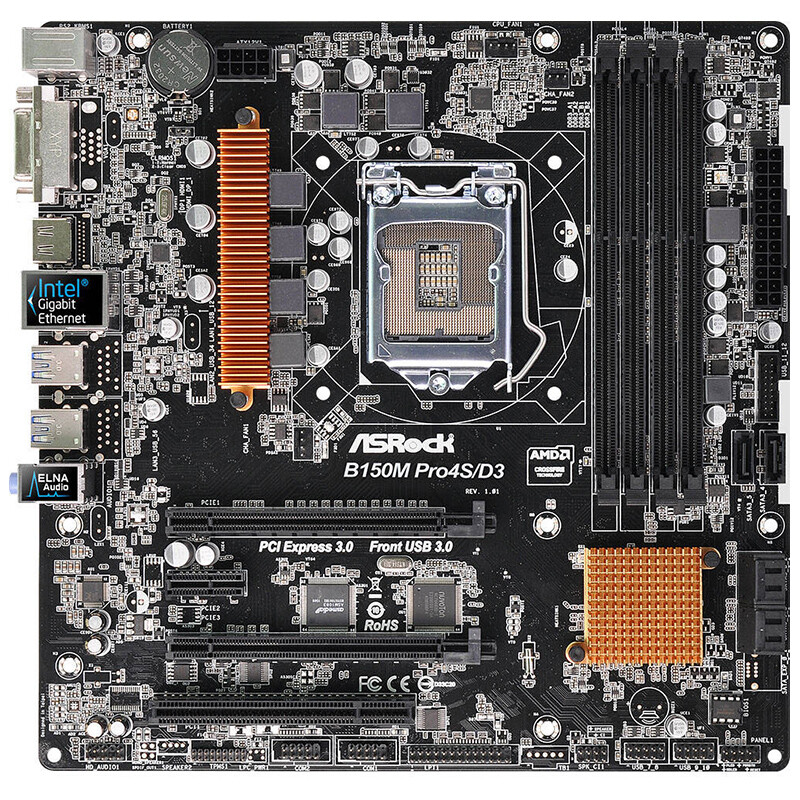 For ASROCK B150M Pro4S/D3 Motherboard LGA1151 DDR3 M-ATX Mainboard