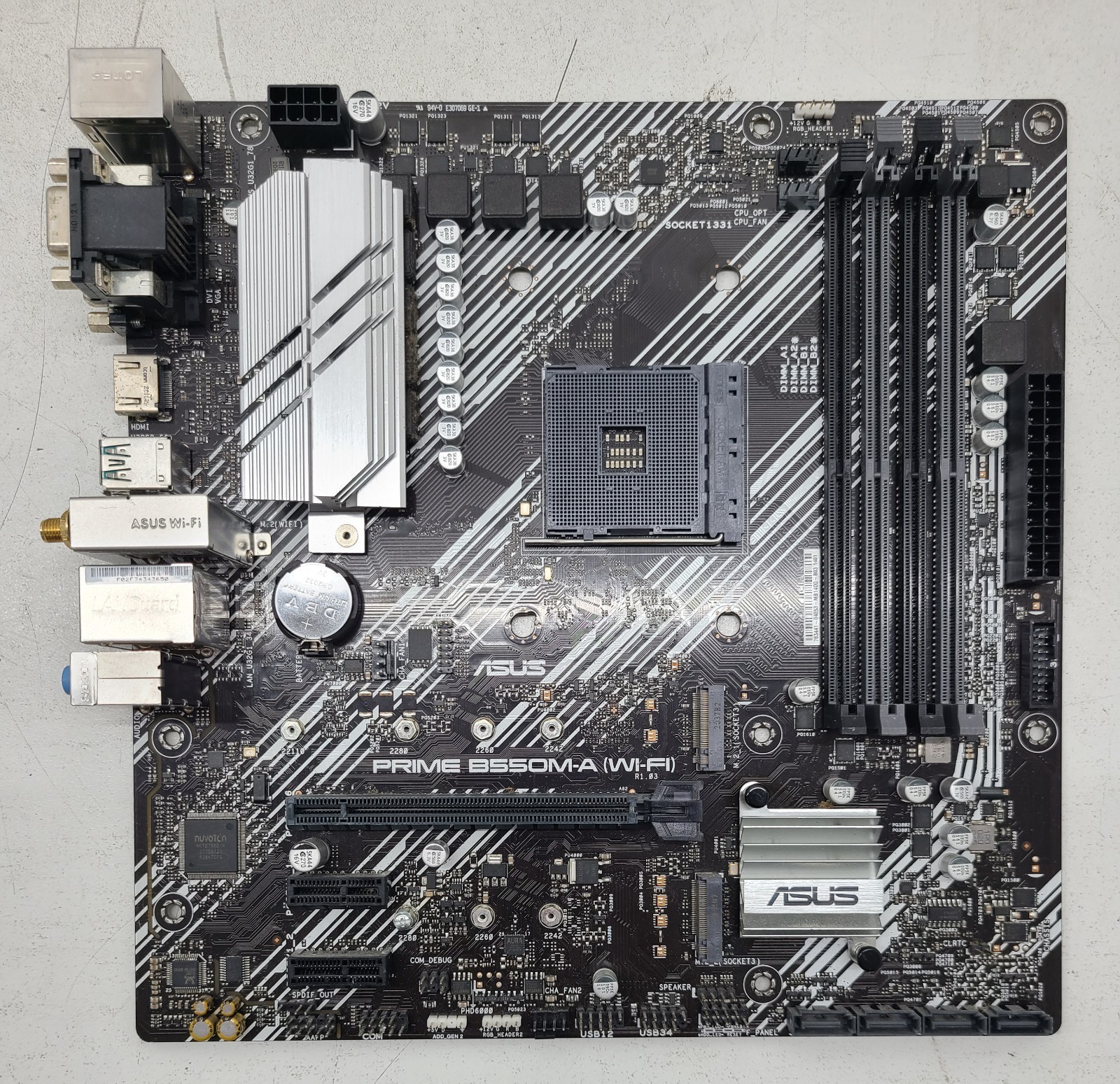 ASUS Prime B550M-A Wifi AMD AM4 DDR4 Micro ATX Motherboard (FL)