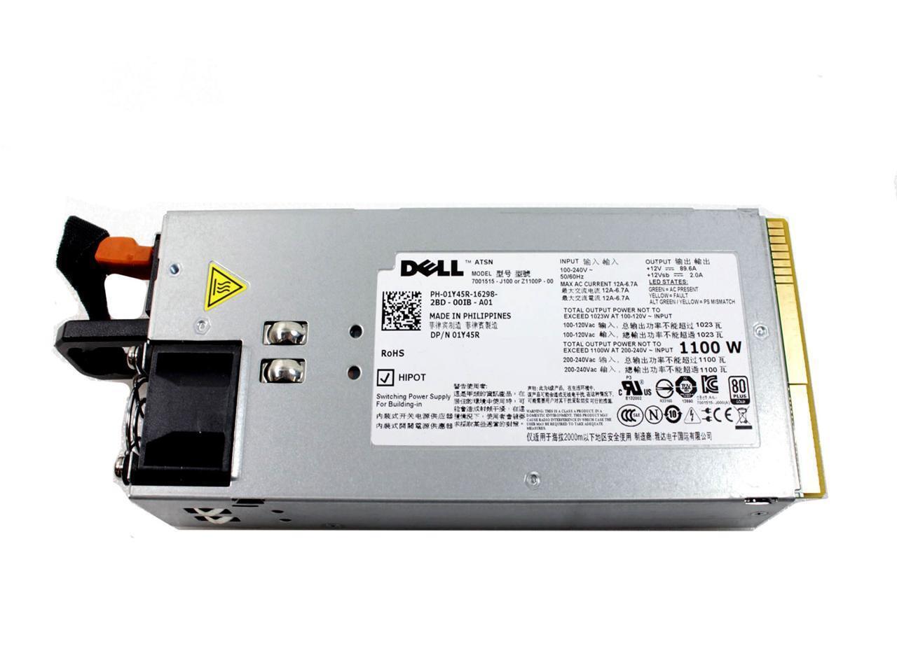 Dell PowerEdge 1100W Server power supply redundant L1100A-S0 PS-2112-2D1 0TCVRR