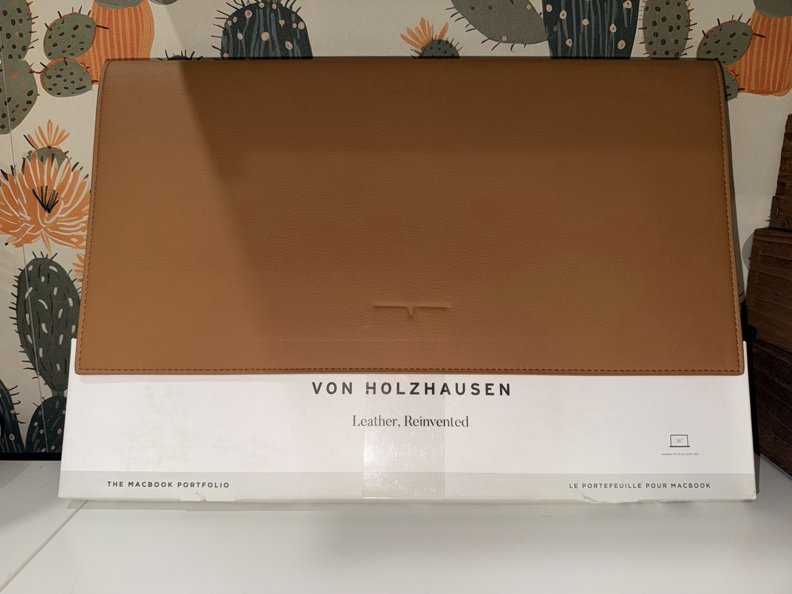 New Von Holzhausen MacBook Pro Portfolio 16" vegan Leather Cover Case Brown 