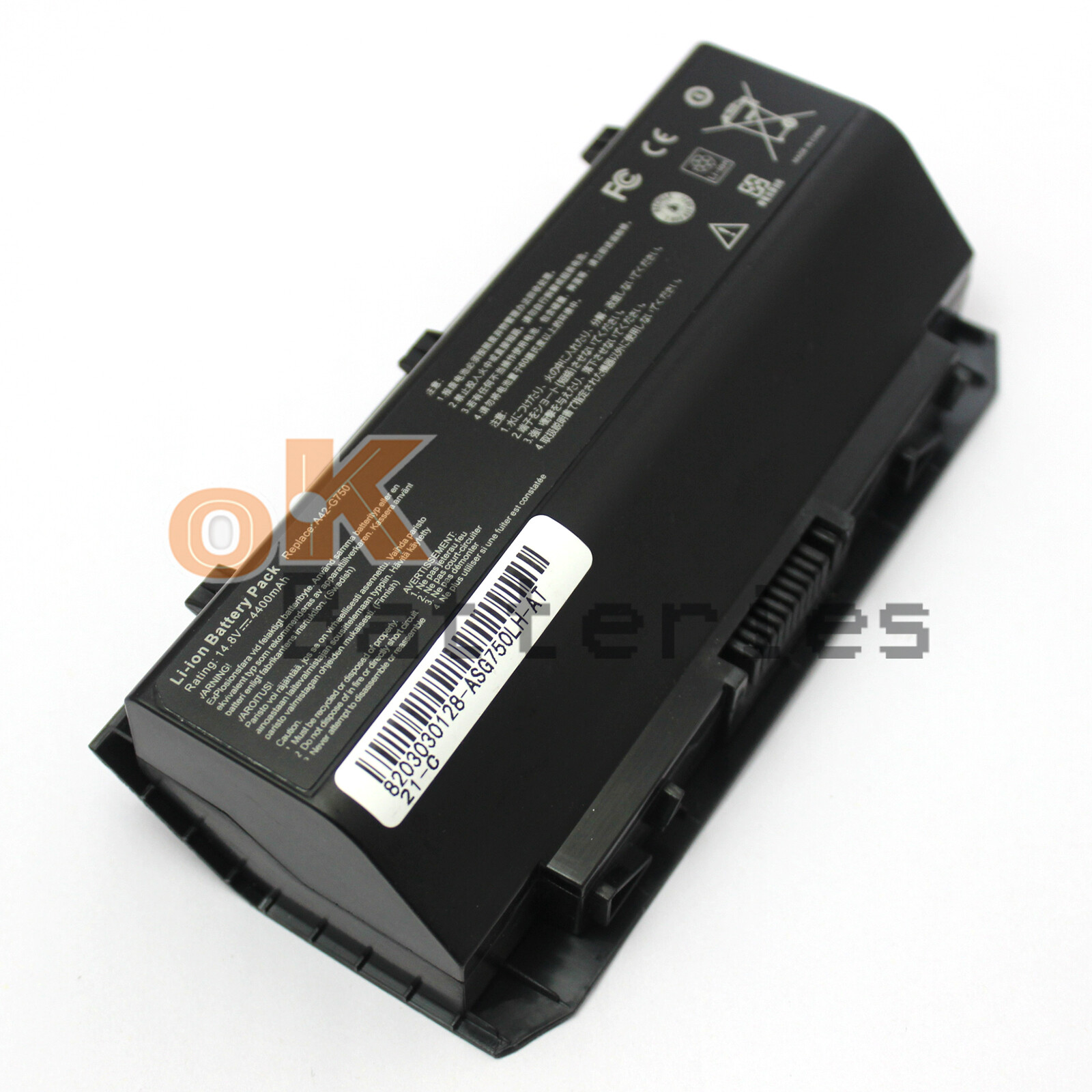 New A42-G750 14.8V 4400mAh Battery for Asus ROG G750 G750JS G750JM G750JW G750JZ