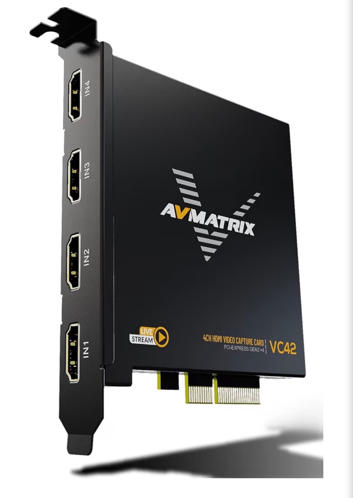 1080p60 4-PCI-E Capture Card Live Stream and Record with Ultra-Low Latency