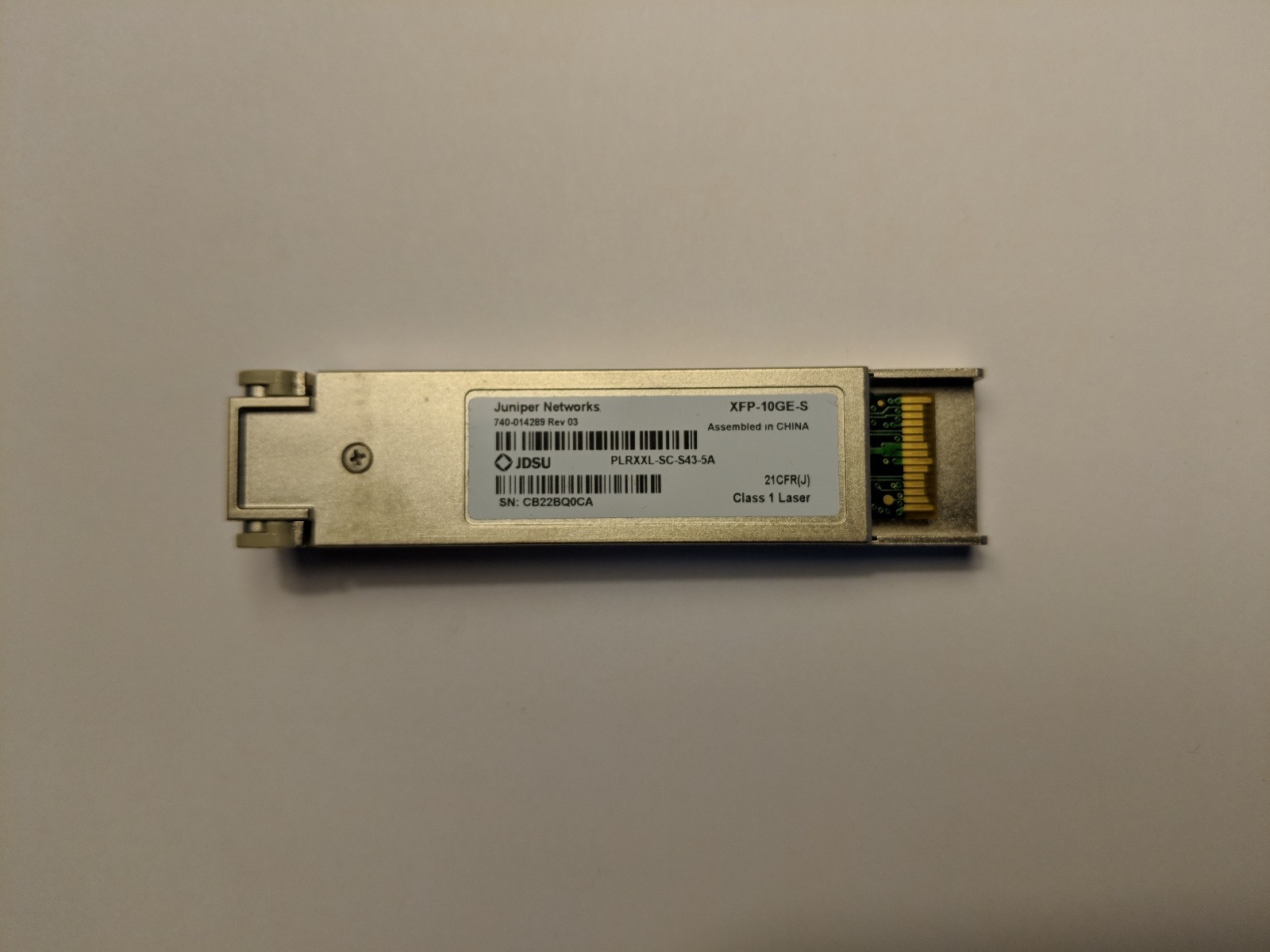 Juniper 740-014289 XFP-10GE-S PLRXXL-SC-S43-5A JDSU (** We also buy Juniper **)