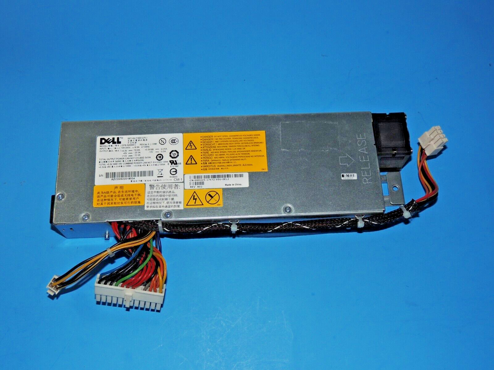 0XH225 Dell PowerEdge 850 860 R200 345 Watt DPS-345AB Power Supply