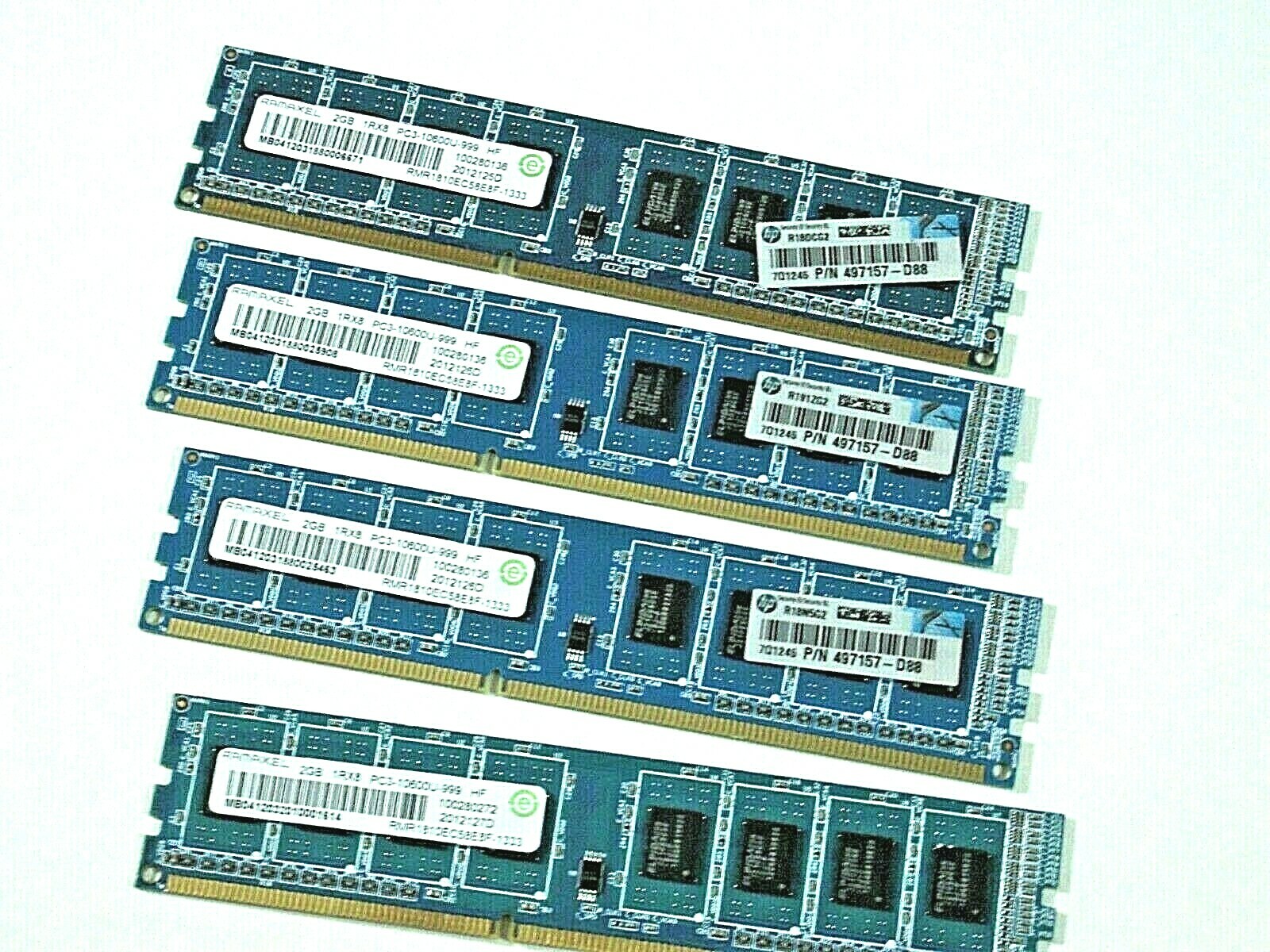 Ramaxel 8 GB (4x2GB) PC3-10600U DDR3 Desktop Memory RMR1810EC58E8F-1333