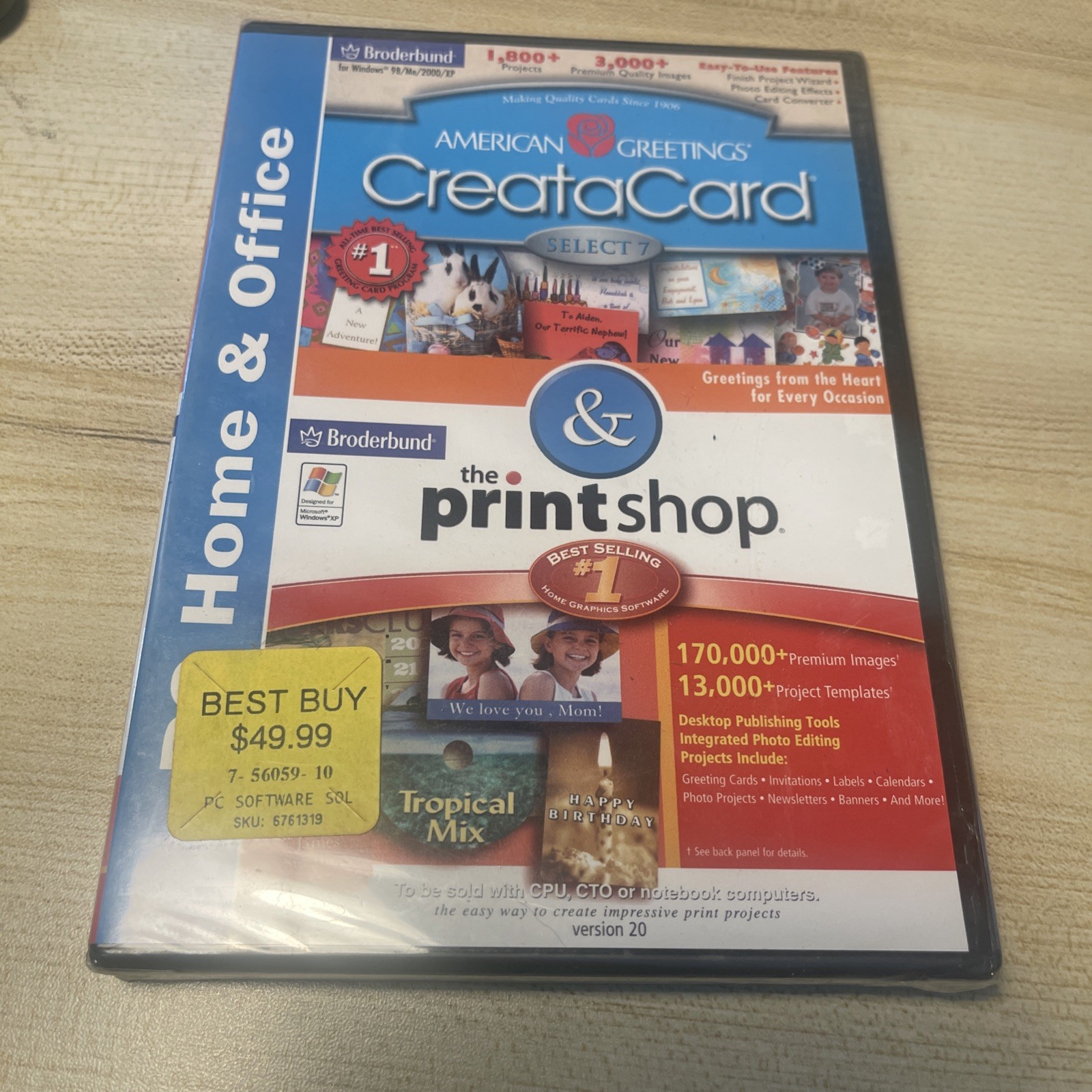 AMERICAN GREETINGS CREATACARD SELECT 7 & PRINTSHOP VERSION 20 Factory Sealed