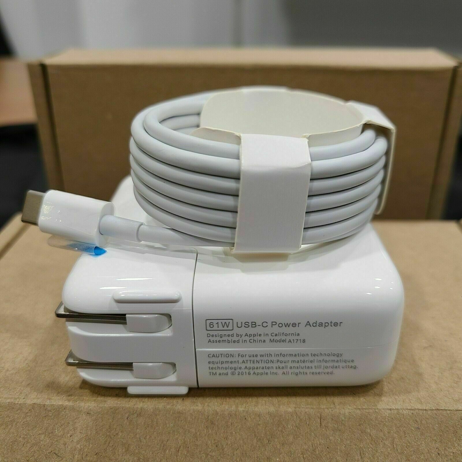 Genuine 61w usb-c power adapter For MacBook Pro 13'' (2016-2018), Pro 12'' 2015