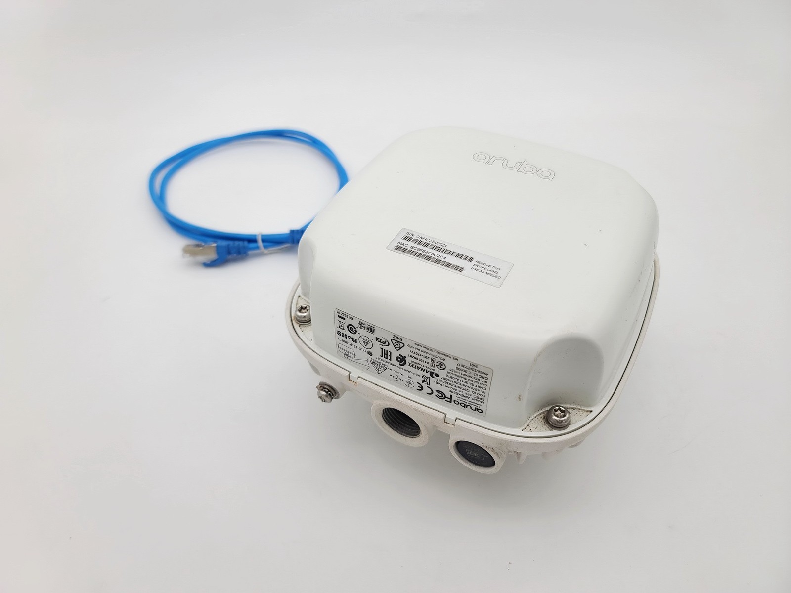 ARUBA APEX0365 AP-365 OUTDOOR ACCESS POINT ROUTER MAIN UNIT W ETHERNET CABLE